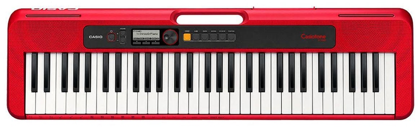 Casio Casio CT-S200RDC2 Casiotone Musical Keyboard, 61 Keys - Red