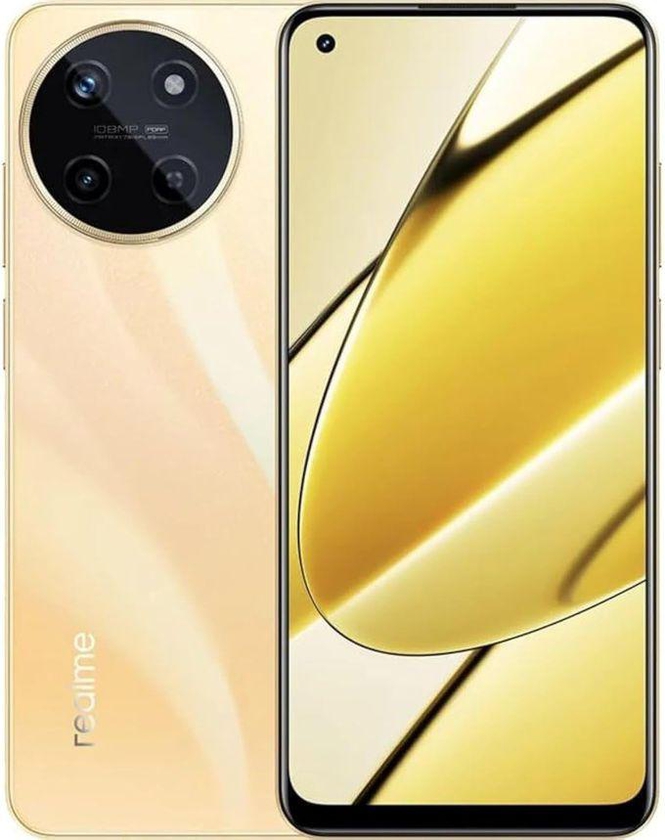 realme موبايل ريلمي 11 ذكي بشريحتين اتصال، شبكة الجيل الرابع 4G LTE، ذاكرة رام 8 جيجابايت، ذاكرة ROM سعة 256 جيجابايت - لون ذهبي